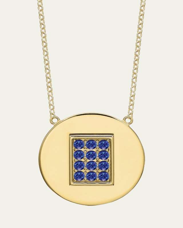 14K Gold Sapphire Birthstone Necklace
